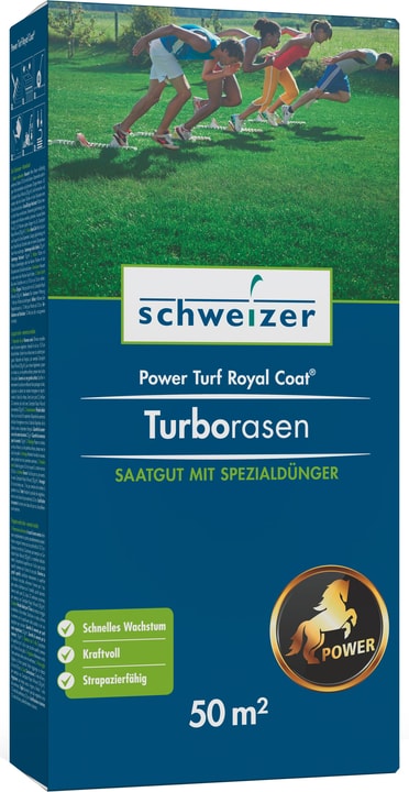 Image of Eric Schweizer Turborasen - Power Turf Royal Coat, 50 m² Rasensamen