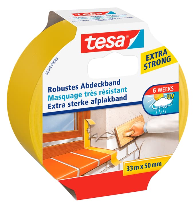 Image of Tesa Robustes Abdeckband, 33mx50mm Malerbänder