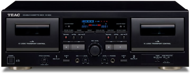TEAC W-1200-B - Nero Registratore a cassette W-1200-B - Nero Registratore a cassette TEAC 785300142056 N. figura 1