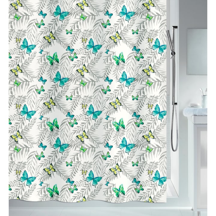 Image of spirella Papillons Green Duschvorhang bei Do it + Garden von Migros