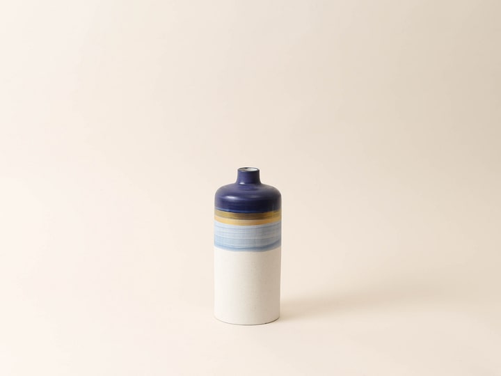 Image of Esmée Blau-goldene Steinvase Vase bei Do it + Garden von Migros