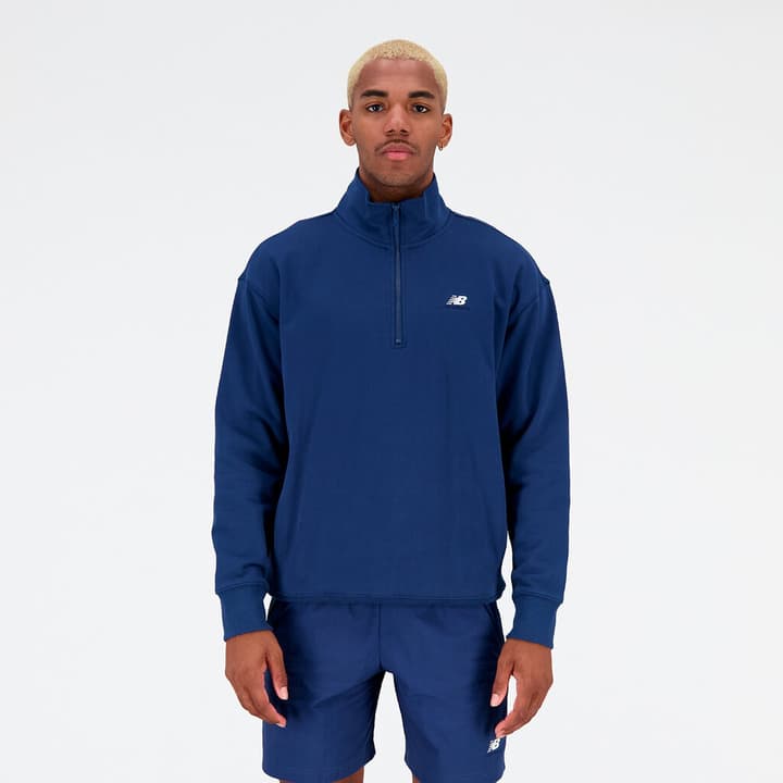Image of New Balance Athletics Remastered 1/4 Zip Sweatshirt dunkelblau