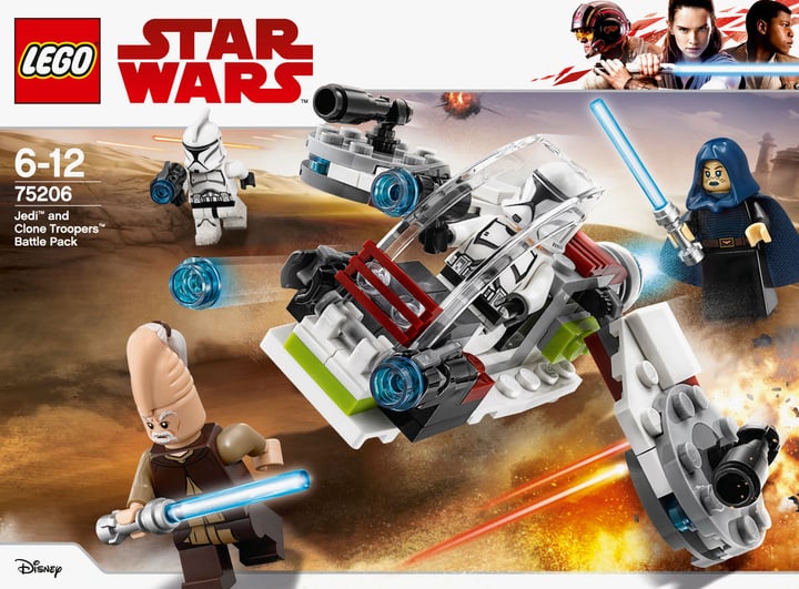 Lego Star Wars 75206 Pack de combat des Jedi™ et des Clone Troopers™ Lego Star Wars 75206 Pack de combat des Jedi™ et des Clone Troopers™ 748862400000 Photo no. 1