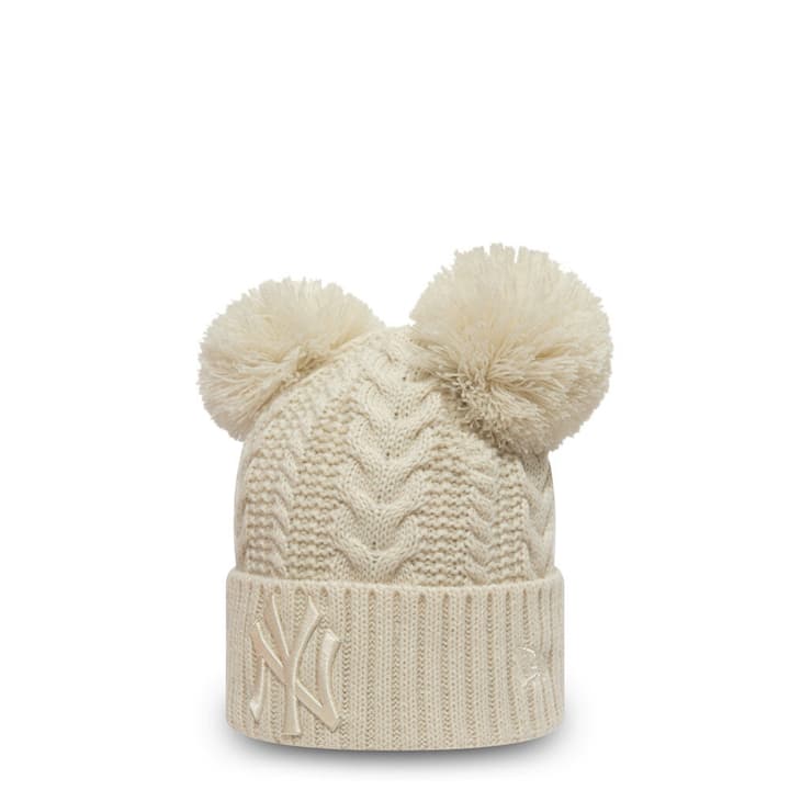 Image of New Era NEW York Yankees Double POM Beanie HAT Mütze rohweiss bei Migros SportXX