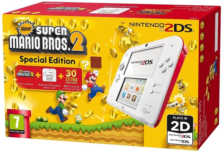 Nintendo 2DS White-Red inkl. New Super Mario Bros. 2 2DS White-Red inkl. New Super Mario Bros. 2 Nintendo 785422300000 Bild Nr. 1