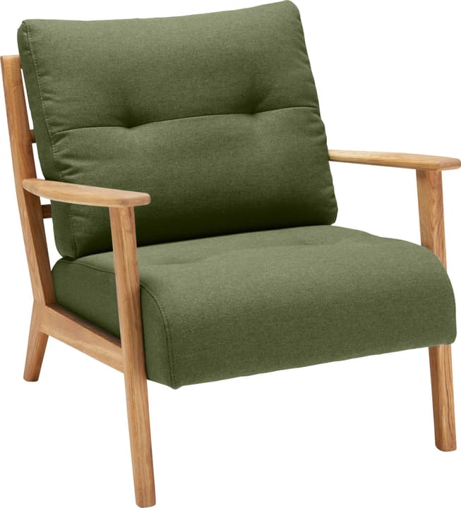 FAUST Fauteuil (Corvina) FAUST Fauteuil (Corvina) 402465100160 Dimensions L: 83.0 cm x P: 76.0 cm x H: 80.0 cm Couleur Vert Photo no. 1