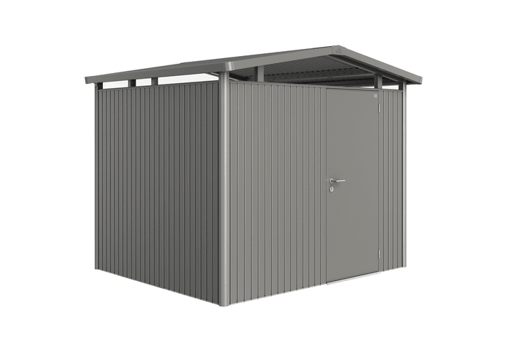 Biohort Ricovero Panorama P3 Ricovero Panorama P3 Biohort 647250600000 Colore Grigio Quartz-Metallico Copertura di tetto Tetto in lamiera zincata N. figura 1