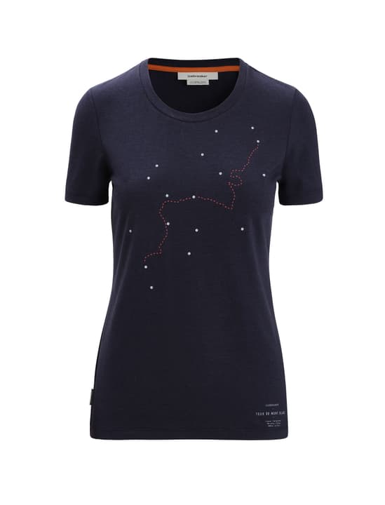 Image of Icebreaker Merino Central Classic SS Tee Tour du Mont Blanc Kurzarmshirt marine