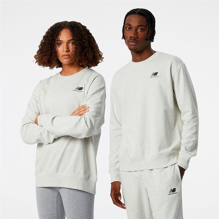 Image of New Balance NB Essentials uni-ssentials Crew Sweatshirt weiss