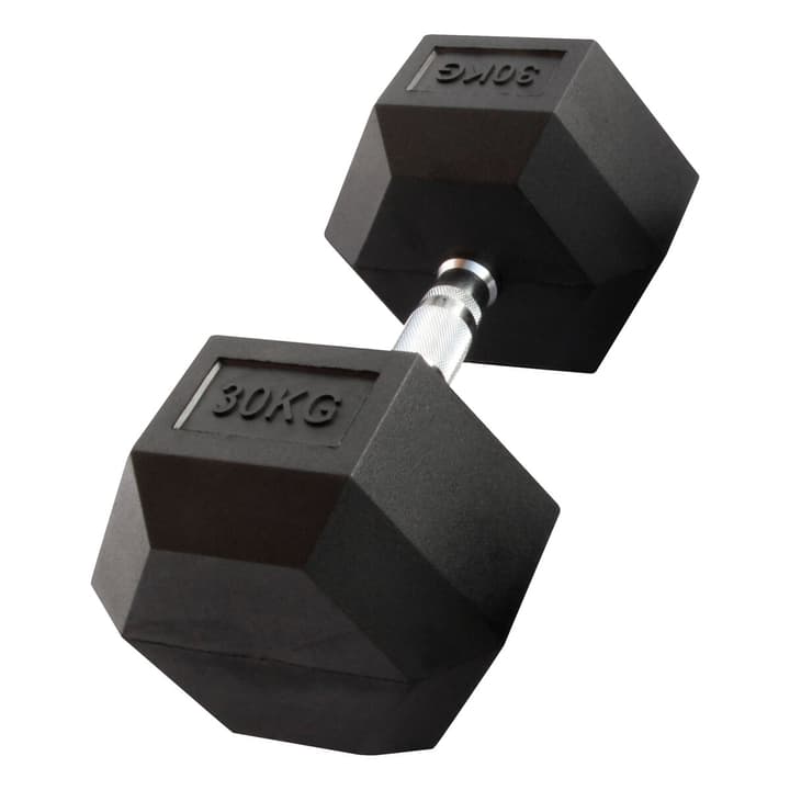 Image of GladiatorFit Sechseckige Hantel aus Gummi : 30 KG Hanteln