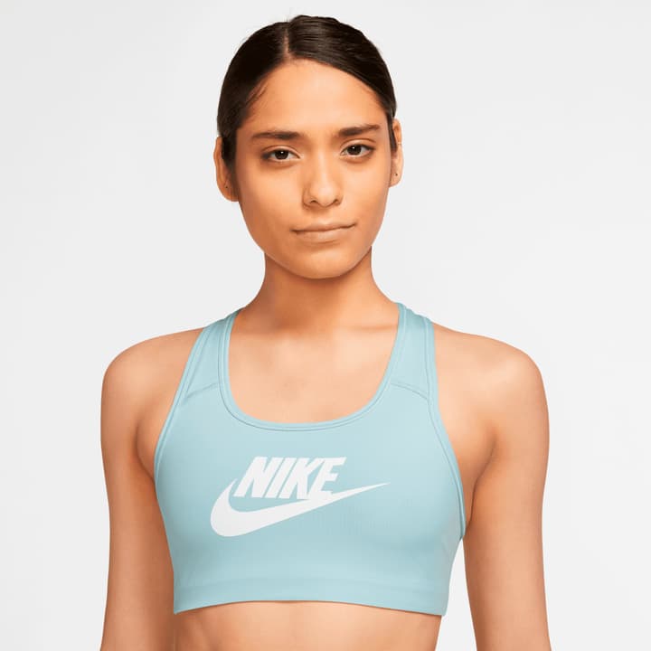 Image of Nike W Swoosh CB Futura GX Bra Sport-BH aqua