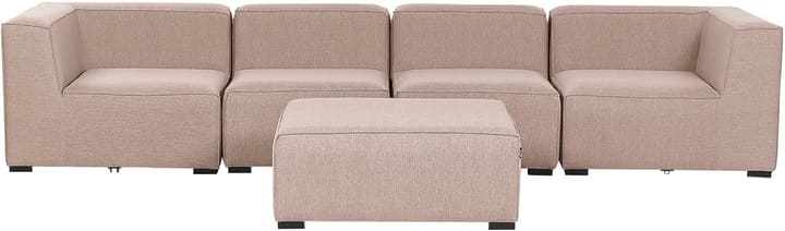 Image of Beliani Lounge Set Polsterbezug beige 4-Sitzer AREZZO