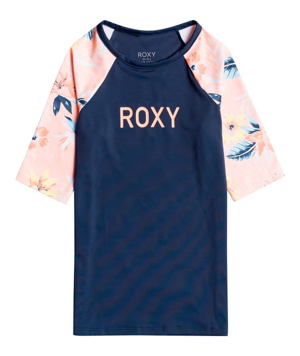 Image of Roxy Printed - Rashguard mit UPF 50 und 3/4-Ärmeln Badeshirt marine bei Migros SportXX