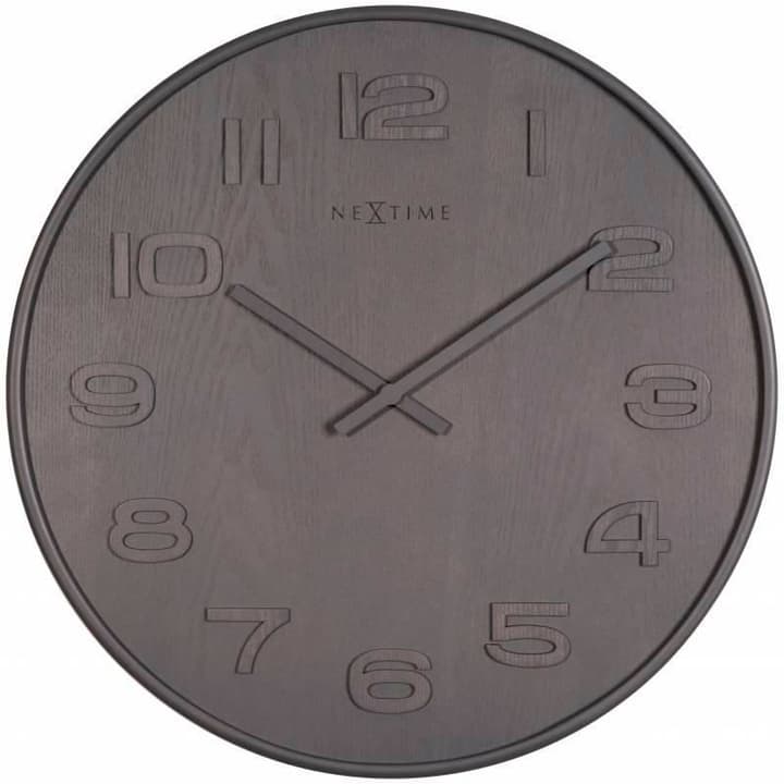 NexTime Orologio da parete Legno Legno Grigio Grosso di Horologe murale Orologio da parete Legno Legno Grigio Grosso di Horologe murale NexTime 785300138500 N. figura 1