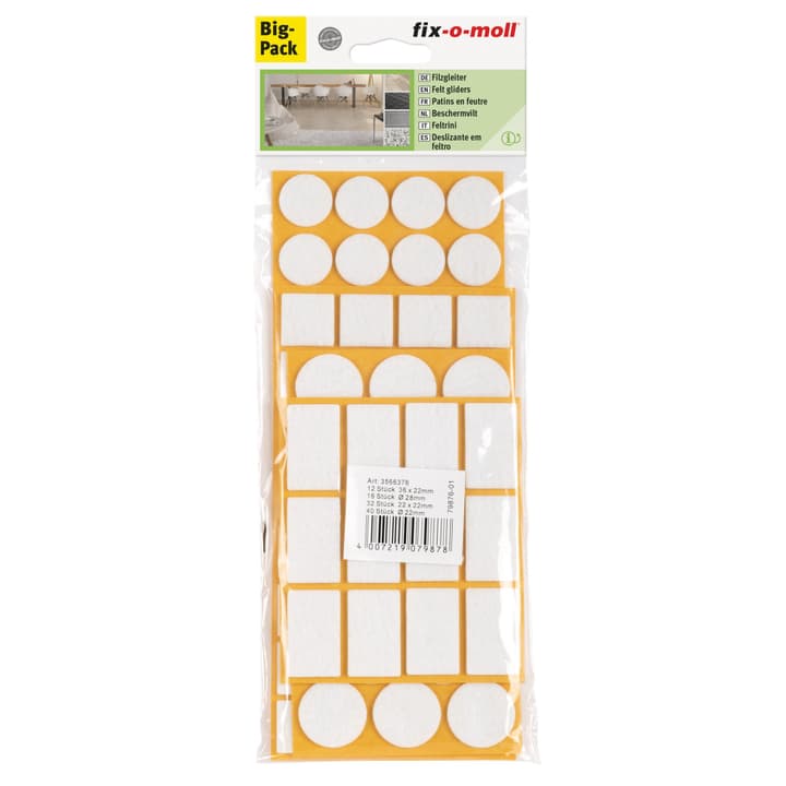 Image of Fix-O-Moll Filzgleiter Set 100 x 3 mm /