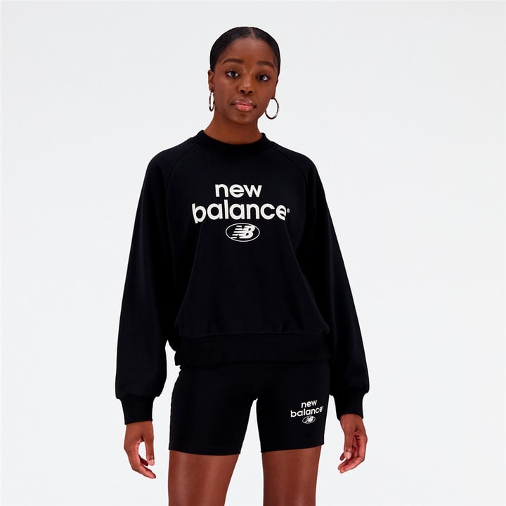 Image of New Balance W Essentials Reimagined Archive Crew Sweatshirt schwarz