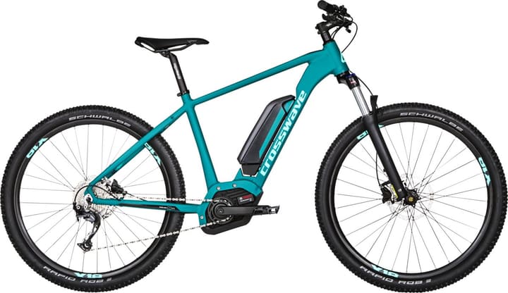 Crosswave Rock 2.7 27.5" E-Mountain bike Cross Country Rock 2.7 27.5" E-Mountain bike Cross Country Crosswave 464828800365 Colore petrolio Dimensioni del telaio S N. figura 1