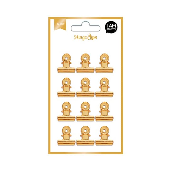 Image of I AM CREATIVE Clips Gold, 12 Stk. bei Do it + Garden von Migros