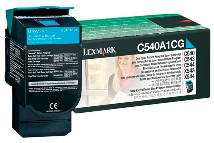Lexmark C540A1CG Return cyan Tonerkassette C540A1CG Return cyan Tonerkassette Lexmark 785300126675 Bild Nr. 1