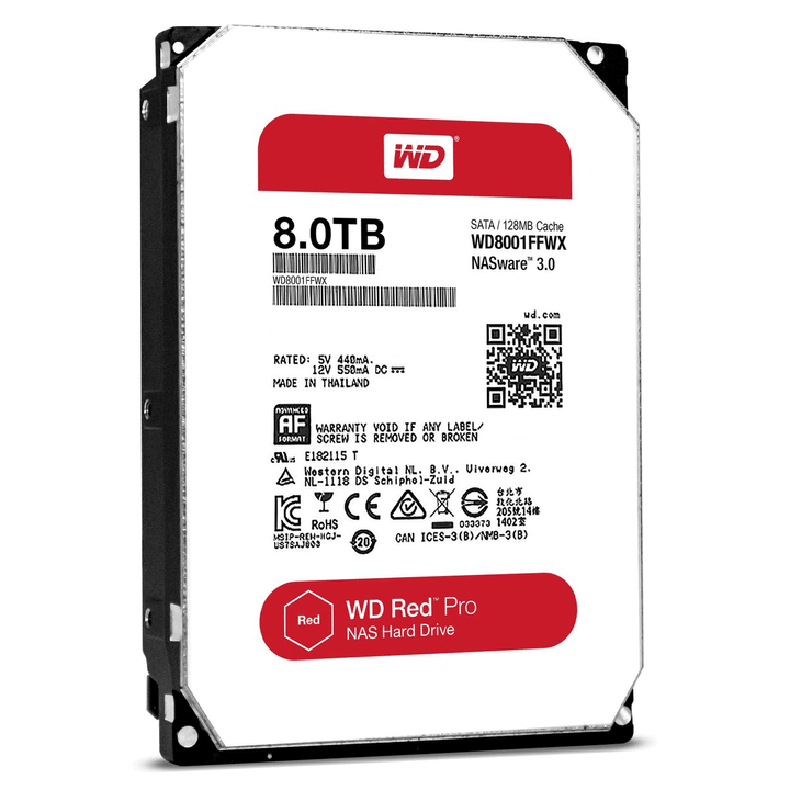 Western Digital disque dur interne Red PRO 8TB NAS SATA 3.5" disque dur interne Red PRO 8TB NAS SATA 3.5" Western Digital 785300124406 Photo no. 1