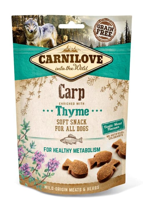Image of Carnilove Dog Adult Soft Snack Karpfen mit Thymian, 0.2 kg Katzenleckerli