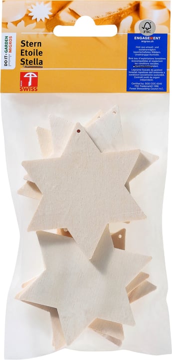 Legna Creativa Stella FSC® 6pzi. Stella FSC® 6pzi. Legna Creativa 664073200000 N. figura 1