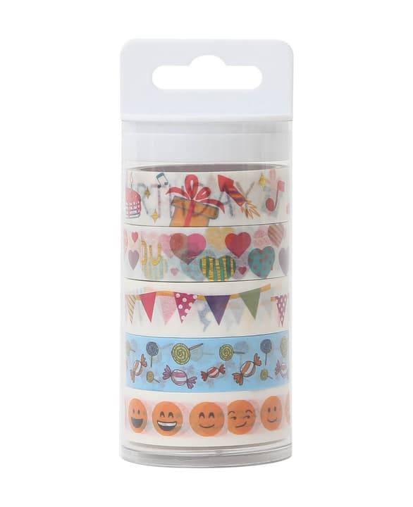 WASHITAPE Set, Party, 5 Stk. Ensemble de bandes washi