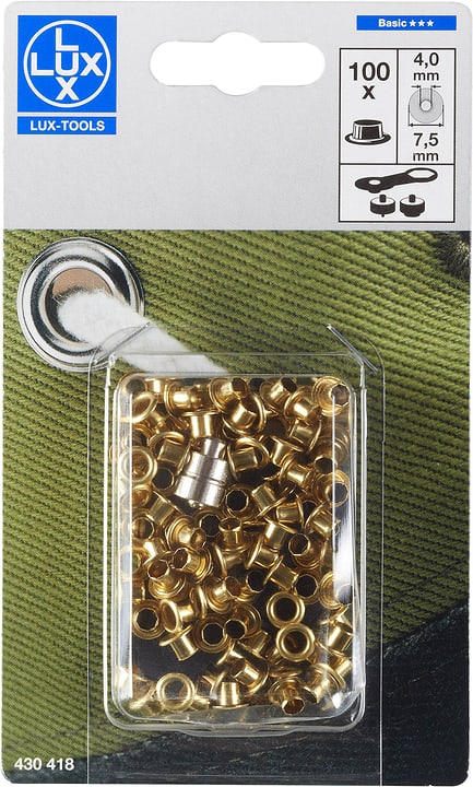 Image of Lux Ösen Classic 4 x 7.5 mm Ösenzangen