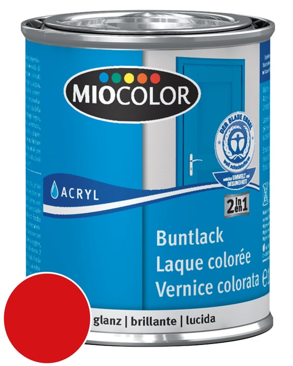 Image of Miocolor Acryl Buntlack glanz Feuerrot 375 ml bei Do it + Garden von Migros