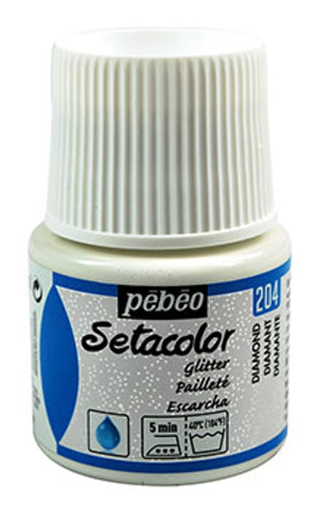 Image of Pebeo Sétacolor Pailleté 45ml Diamant Textilfarbe