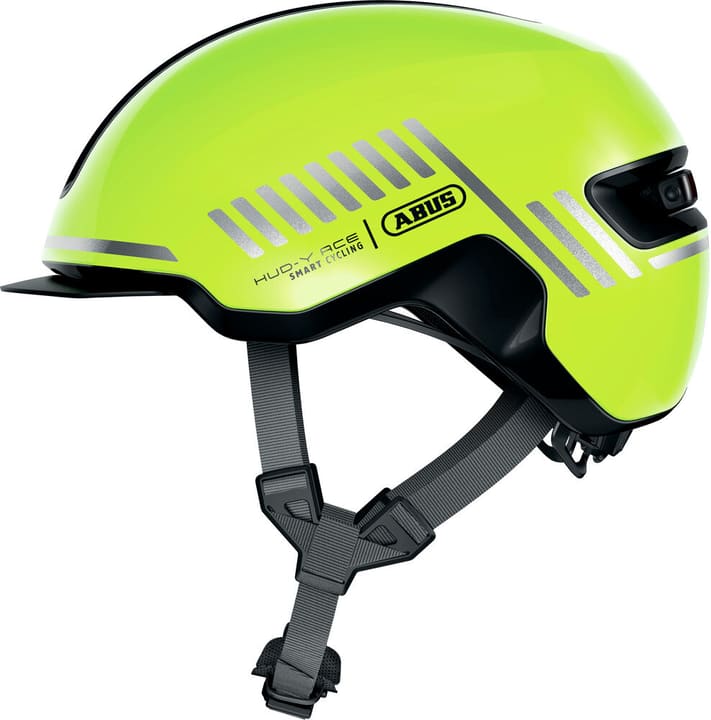 Image of Abus Hud-Y Velohelm neongelb