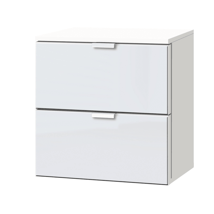 ORSON Kommode ORSON Kommode 404478600000 Grösse B: 40.0 cm x T: 42.0 cm x H: 42.0 cm Farbe Weissglas satiniert Bild Nr. 1