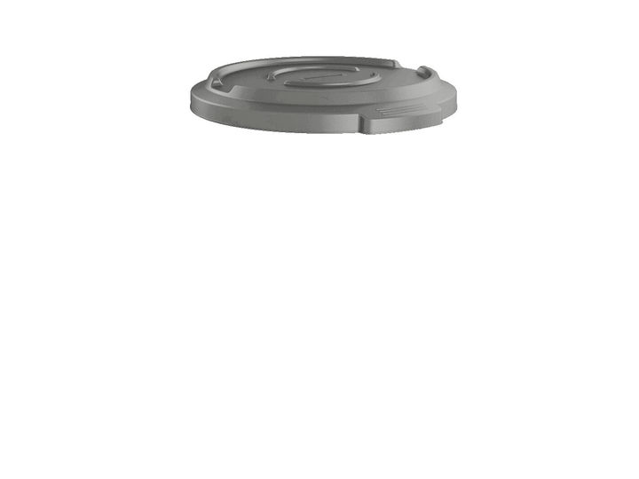 Image of rothopro Rotho Pro Titan Deckel für Mülltonne 85l, Kunststoff (PP) BPA-frei, anthrazit
