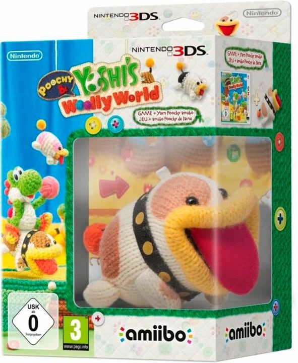 3DS - Poochy & Yoshis Woolly World + amiibo Yarn Poochy Box 3DS - Poochy & Yoshis Woolly World + amiibo Yarn Poochy Box 785300121667 Bild Nr. 1