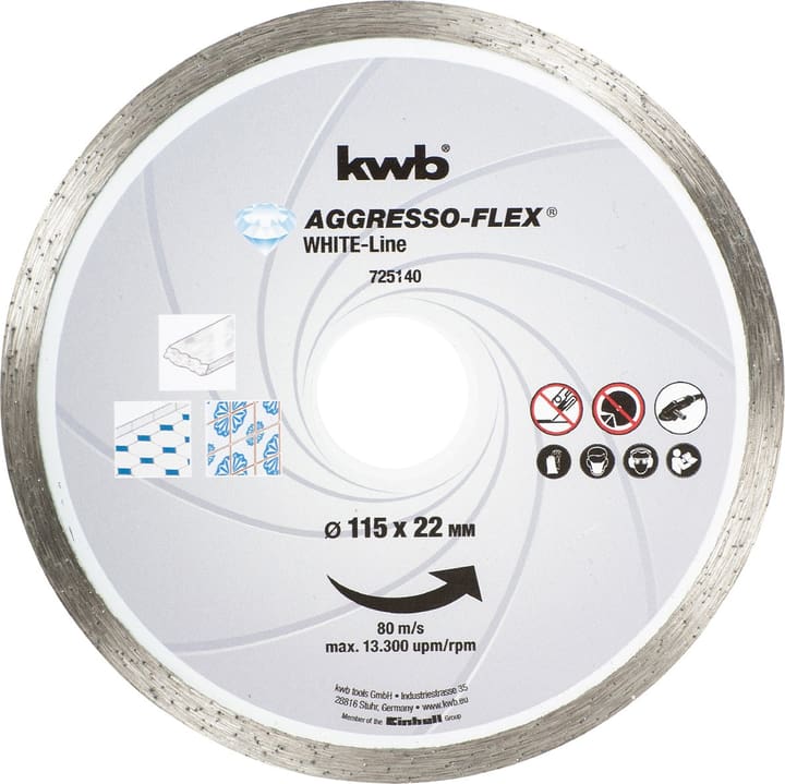 Image of kwb White Diamant ø 115 x 22 mm, 1 Stk. Trennscheibe