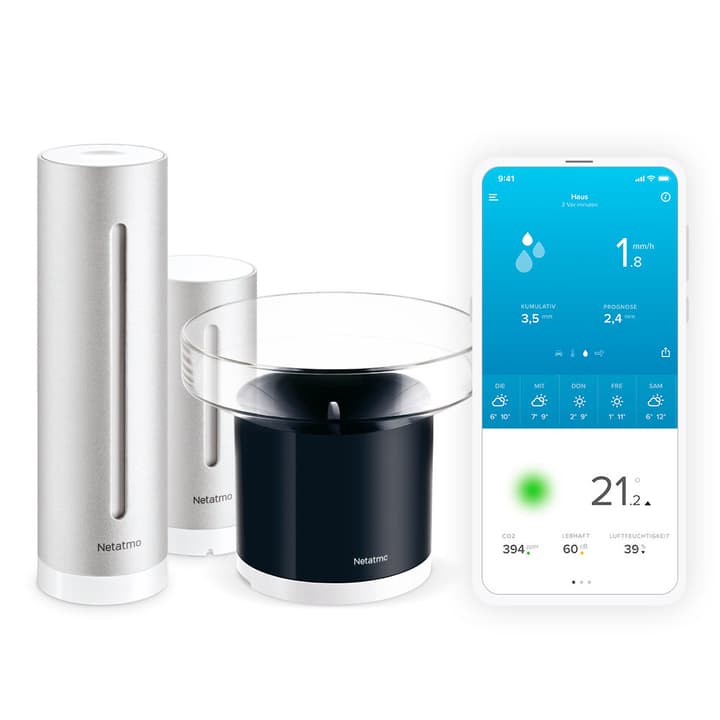 Netatmo Smarte Wetterstation + Regenmesser Wetterstation kaufen bei Do it + Garden Migros