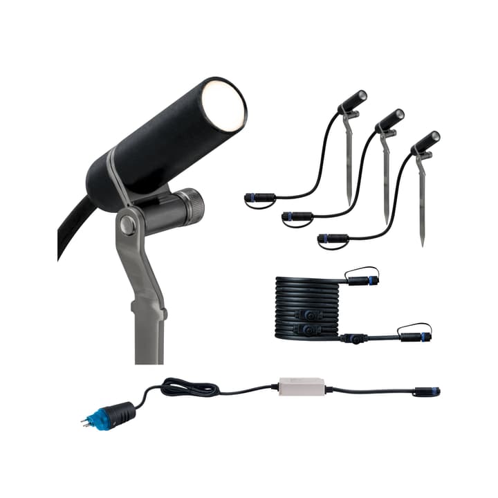 Image of Paulmann Plug & Shine LED Gartenstrahler Starter-Set