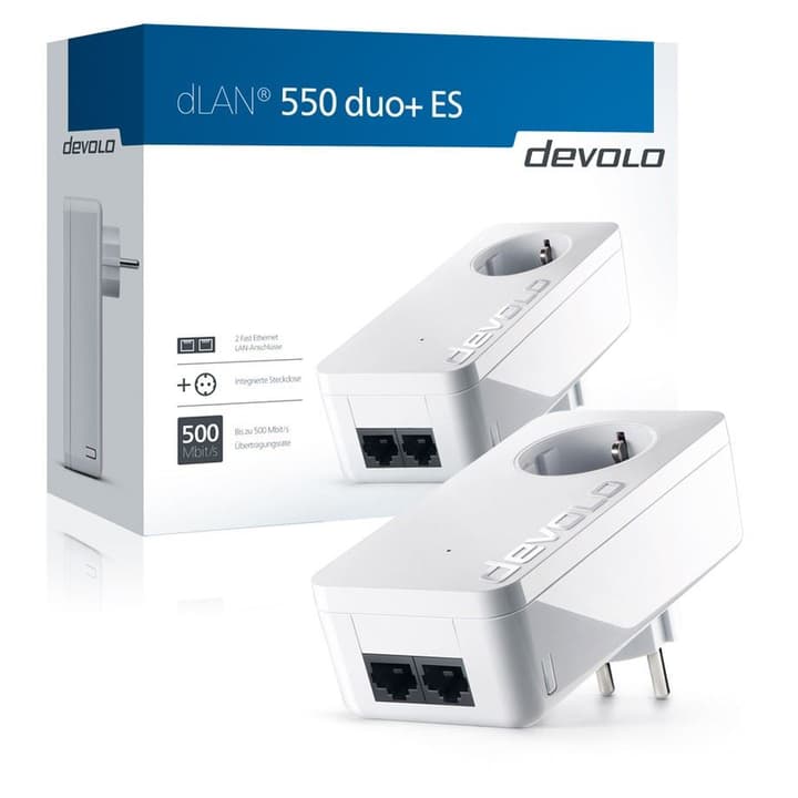 devolo dLAN 550 duo+ Powerline Adapter Netzwerkadapter dLAN 550 duo+ Powerline Adapter Netzwerkadapter devolo 79792950000014 Bild Nr. 1