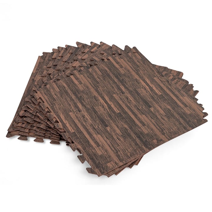 Image of Bestway Pool-Bodenschutzfliesen Set 12 Stück á 50 x cm, Holz-Optik Poolunterlage