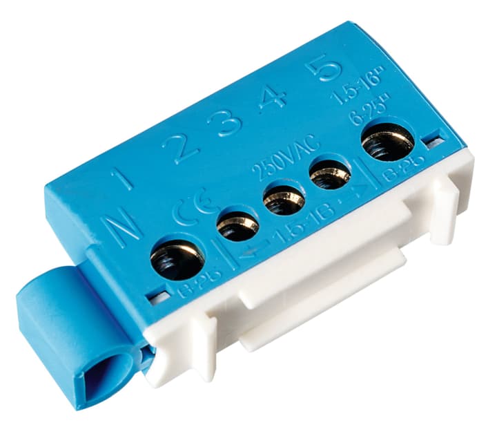 Image of Steffen Neutralklemme 3x6mm2+2x16mm2 blau Anschlussklemmen bei Do it + Garden von Migros