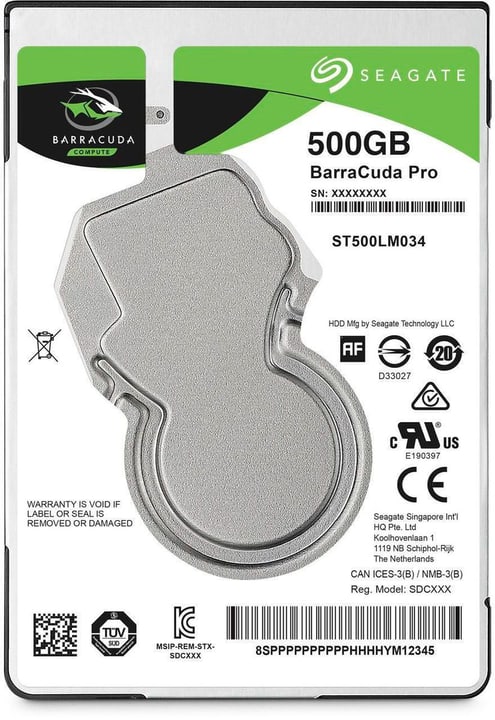 Seagate BarraCuda Pro SATA 2.5" 500 GB HDD Intern BarraCuda Pro SATA 2.5" 500 GB HDD Intern Seagate FG0000387006 Bild Nr. 1
