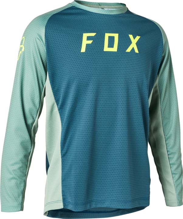 Image of Fox YTH Defend LS Jersey Grphc 2 Bikeshirt petrol