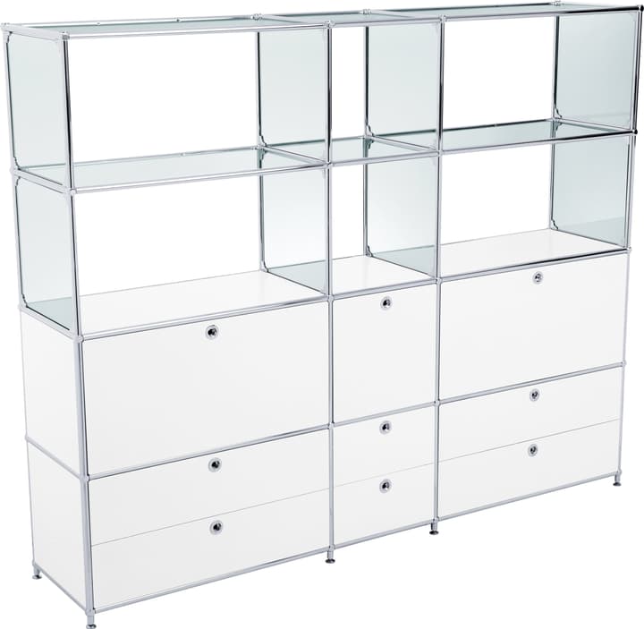 FLEXCUBE Regal FLEXCUBE Regal 401815320410 Grösse B: 189.0 cm x T: 40.0 cm x H: 155.5 cm Farbe Weiss Bild Nr. 1
