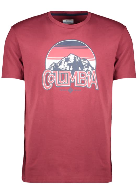 Columbia Basin Butte Maillot à manches courtes pour homme Basin Butte Maillot à manches courtes pour homme Columbia 465743100333 Couleur rouge foncé Taille S Photo no. 1
