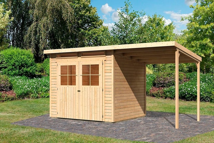 Karibu Abri de jardin Glücksburg 4 Set, 19 mm Cabane de jardin