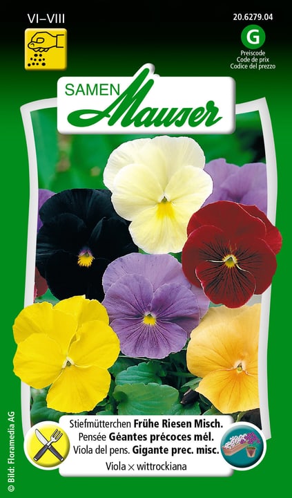 Image of Samen Mauser Stiefmütterchen Fruehe Riesen Misch. Blumensamen