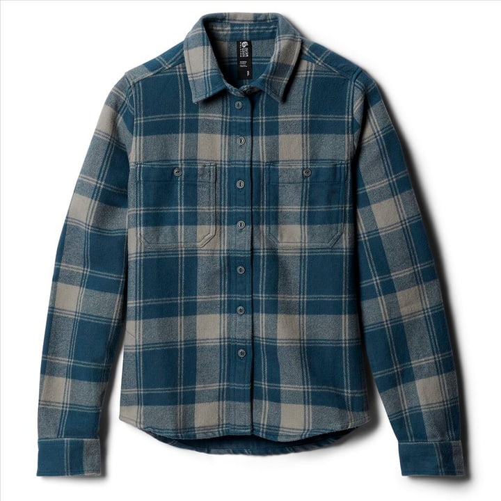 Image of Mountain Hardwear W Plusher Long Sleeve Shirt Blusen petrol