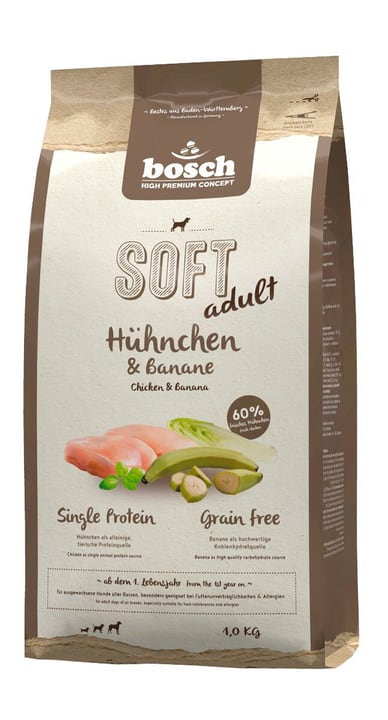 bosch HPC Soft pollo e banane, 1 kg