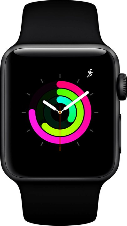 apple watch series 3 gps 38mm space grey aluminium