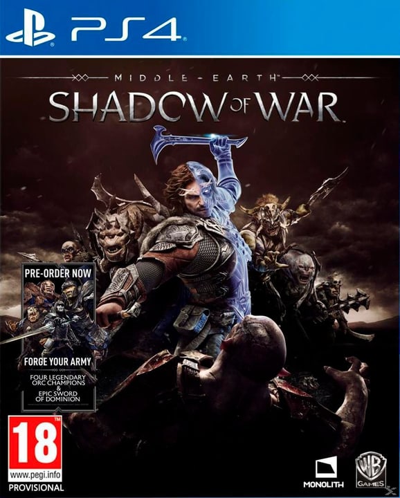 PS4 - Middle-Earth Shadow of War Box PS4 - Middle-Earth Shadow of War Box 785300122356 Photo no. 1